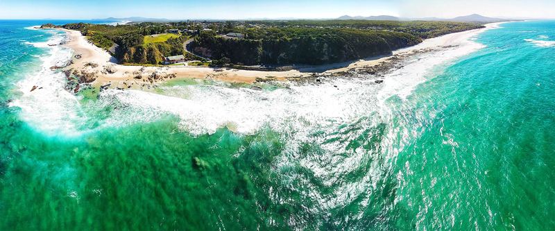 Nambucca Heads from the air, 2018