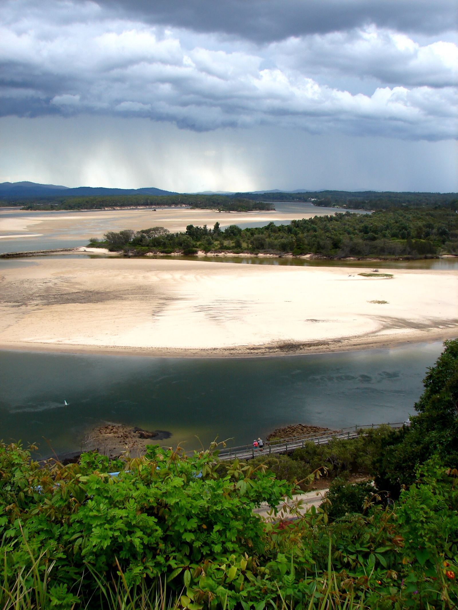 The Nambucca River at Nambucca Heads from the hill